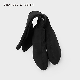 CHARLES & KEITH CHARLES&KEITH冬季新品CK1-90360339女士高跟长靴（38、Beige米色）