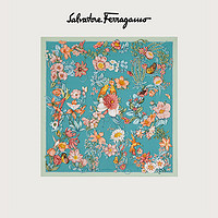 Salvatore Ferragamo/菲拉格慕  女士花卉及字母印花围巾 727055