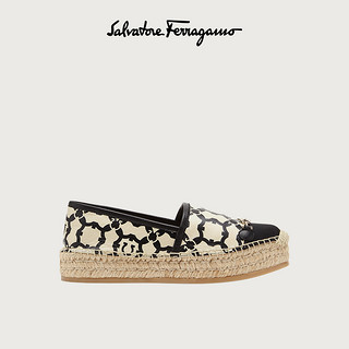 Salvatore Ferragamo/菲拉格慕 女士GANCINI草编凉鞋 742397