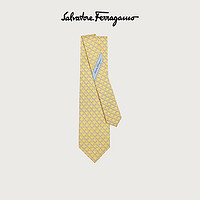 Salvatore Ferragamo/菲拉格慕 男士高尔夫印花桑蚕丝领带 740623