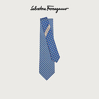 Salvatore Ferragamo/菲拉格慕 男士双面印花桑蚕丝领带 740309