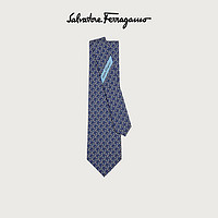 Salvatore Ferragamo/菲拉格慕 男士高尔夫印花桑蚕丝领带 740621