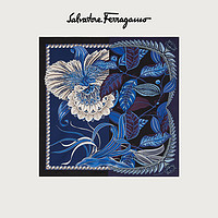 Salvatore Ferragamo/菲拉格慕 女士 大号印花桑蚕丝围巾 742817