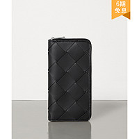 BOTTEGA VENETA 2019早秋男中号羊皮拉链钱包 BV钱包