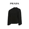 Prada/普拉达黑色/白色简约纯色男士长袖平纹针织T恤三件套