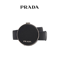 Prada/普拉达黑色经典LOGO字母女士时尚小号Saffiano 皮革钱夹