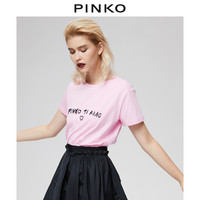 PINKO2020秋冬女装简洁字母短袖T恤1G15GBY4LX（R24、S）