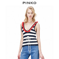 PINKO女装海军风条纹针织衫上衣 1X101YY45T