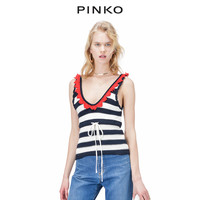 PINKO女装海军风条纹针织衫上衣 1X101YY45T