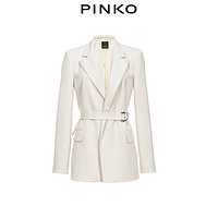 PINKO女装收腰系带中长款西装外套1N12LW7624