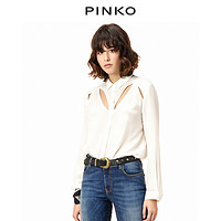 PINKO女装纯色双绉衬衫 1G1350Y44W