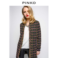 PINKO2019女装格纹流苏小香风外套 1G14237410