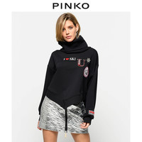 PINKO秋冬高领抓绒刺绣卫衣1Q100C6340