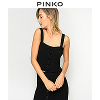 PINKO 明星同款女短款针织背心1G14XHY65W