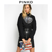 PINKO 女装Spirit Animal印花连帽卫衣上衣1N12L6Y68G