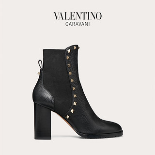 VALENTINO GARAVANI/华伦天奴女士ROCKSTUD 粒面小牛皮铆钉踝靴