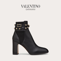 VALENTINO GARAVANI/华伦天奴 Rockstud 粒面小牛皮铆钉短靴