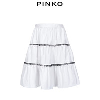 PINKO 女装棉质撞色蛋糕裙半身裙1B14M58012