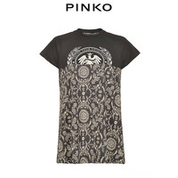 PINKO 女装拼接效果短袖T恤1Q103Y8106