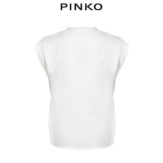 PINKO女装V领无袖短款衬衫上衣1N12J37459