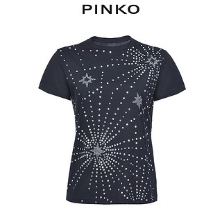 PINKO2020秋冬女装五角星水晶装饰T恤上衣1G15AYY4LX