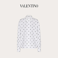 Valentino/华伦天奴女士新品 白色 刺绣府绸衬衫