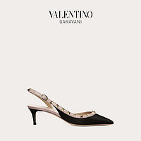 VALENTINO GARAVANI/华伦天奴新品ROCKSTUD 铆钉漆皮后系带高跟鞋