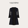 Valentino/华伦天奴女士 黑色 Crepe Couture 蕾丝连衣裙