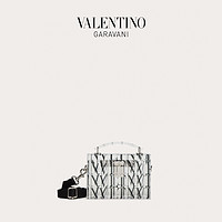 VALENTINO GARAVANI/华伦天奴男士白色VLTN TIMES 有机玻璃斜挎包