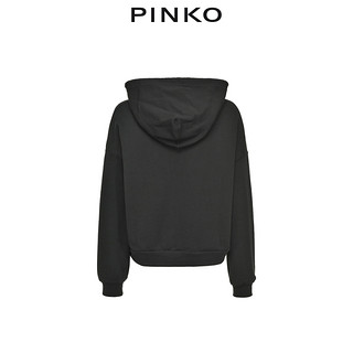 PINKO2020秋冬女装联名插画印花短款连帽卫衣1N12TPY6LD