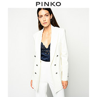 PINKO2020秋冬女装明星同款双排扣西装外套1G158S1739