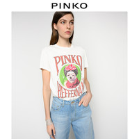 PINKO2020秋冬女装艺术家联名插画印花T恤1N12TJY6LC