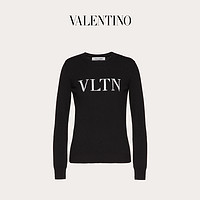 Valentino/华伦天奴女士新品 黑色 VLTN 羊绒羊毛卫衣