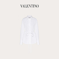 Valentino/华伦天奴女士新品 白色 紧密府绸衬衫