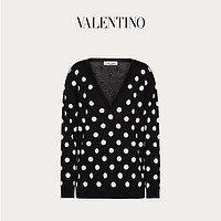 Valentino/华伦天奴女士新品 黑色 提花羊毛衫