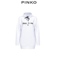 PINKO女装简洁字母印花连帽卫衣1N12LTY68W
