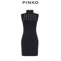 PINKO女装无袖高领修身针织连衣裙1B142WY5SS