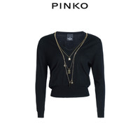 PINKO2020秋冬项链装饰舒适毛衣针织衫1Q106GY6Z1
