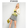 PINKO 品高 2021春夏新品女装珍珠装饰羊毛短款开衫1Q107ZY16Y