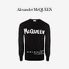 ALEXANDER MCQUEEN/亚历山大麦昆 2020早秋男装黑色棉圆领套衫