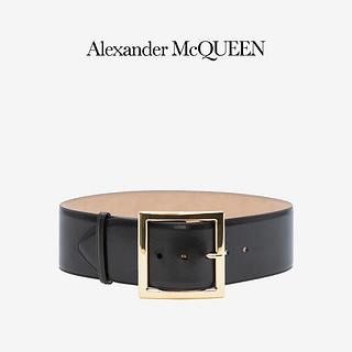 ALEXANDER MCQUEEN/亚历山大麦昆 2020早秋女配饰黑色牛皮腰带