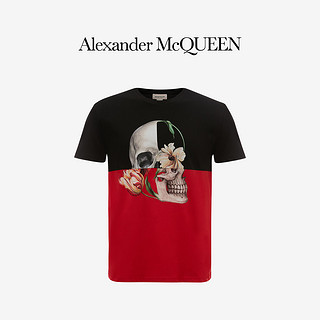 ALEXANDER MCQUEEN/亚历山大麦昆Cameo Capsule男士黑色棉T恤