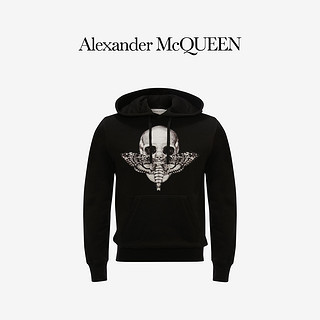 ALEXANDER MCQUEEN/亚历山大麦昆Cameo Capsule黑色针织连帽卫衣