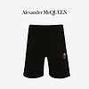 ALEXANDER MCQUEEN/亚历山大麦昆Cameo Capsule 男士黑色针织短裤
