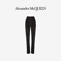 ALEXANDER MCQUEEN/亚历山大麦昆 2020秋冬女士黑色高腰长裤