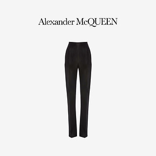 ALEXANDER MCQUEEN/亚历山大麦昆 2020秋冬女士黑色高腰长裤