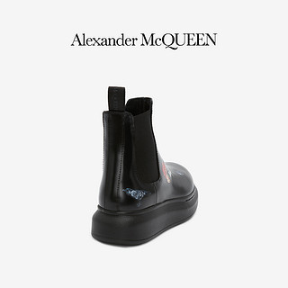 ALEXANDER MCQUEEN/亚历山大麦昆Cameo Capsule女士拼接切尔西靴