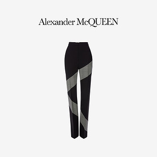 ALEXANDER MCQUEEN/亚历山大麦昆 2020秋冬女装 女士拼接烟管裤