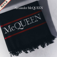 ALEXANDER MCQUEEN/亚历山大麦昆 献礼系列 男士羊毛围巾披肩