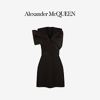 ALEXANDER MCQUEEN/亚历山大麦昆 2021早春女士 蝴蝶结迷你连衣裙